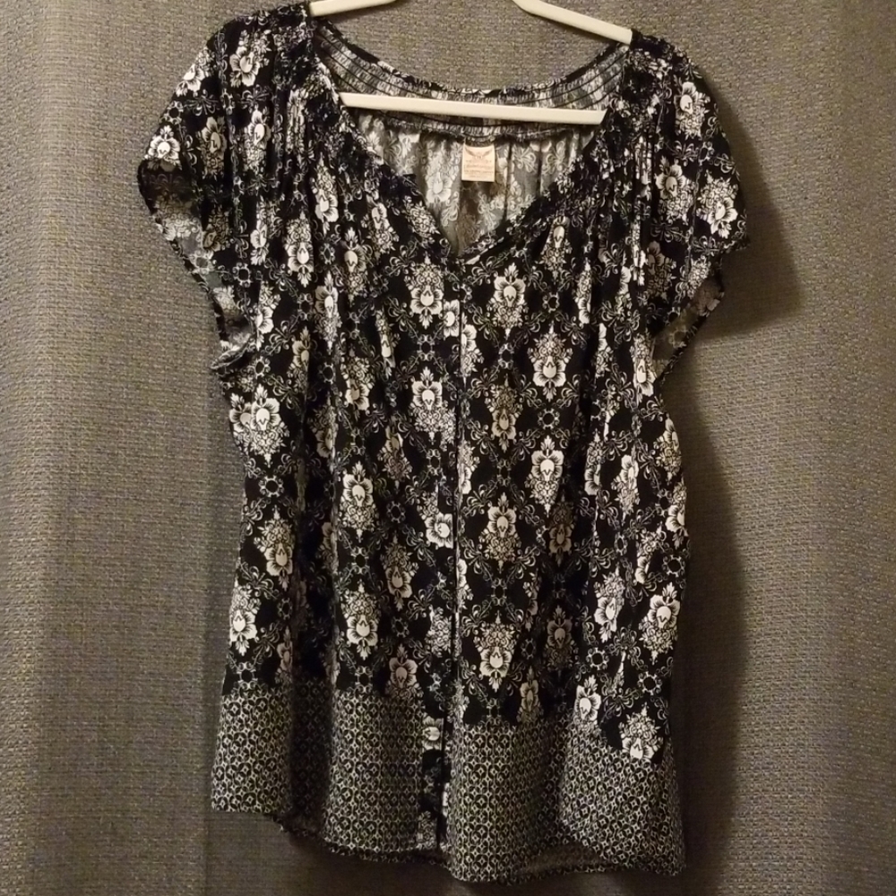 Faded  Glory cap sleeve blouse